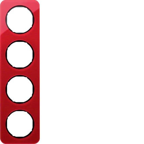 Cadre Marco 4E R.1 acrylique rouge et noir pour décoration moderne