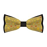 蝶ネクタイ メンズ ボウタイ リボン カエデの葉 もみじ 和風 ワンタッチ 結婚式 手結び蝶ネクタイ フック式 パーティ イベント おしゃれ シングル 卒業式 二次会 入学式 子供 披露宴 プレゼント 簡単着脱 調節可能 男女兼用