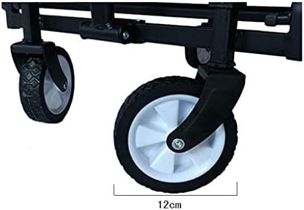 Carretilla plegable de 4 ruedas - Carrito plegable portátil para camping, jardín y bricolaje - Capacidad 70KG miniatura 3
