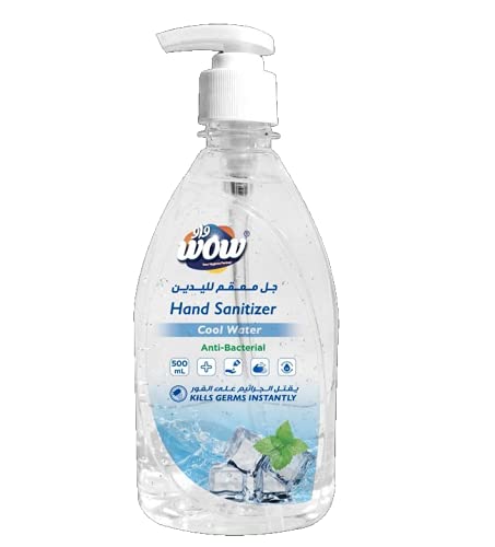 Wow Hand Sanitizer Gel, Cool Water, 500 ML