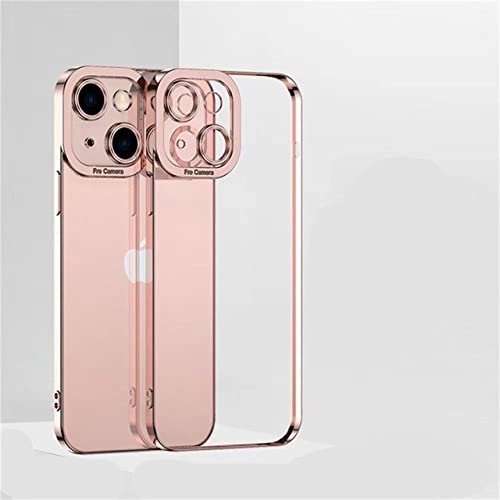 Coque transparente pour iPhone 14 Pro Max robuste avec silicone TPU souple