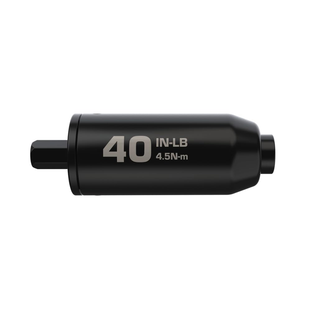 Fat Stix Individual Limiter 10-65 Inch-Pounds with Preset Torque, Accurately Tightens, Reversible, Compatible with Wheeler Fat Stix T-Handle Driver, for Gunsmithing, Reloading, and Torque Adjustment