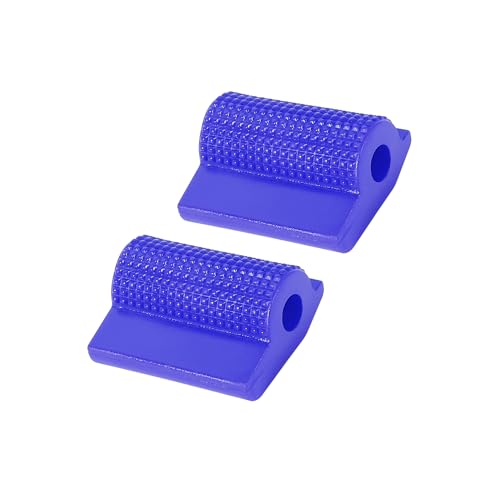 HEROFFIX 2pcs Universal Blue Gear Shift Shifter Case Boot Protector Cover Rubber Pad Anti Slip for Motorcycle Replace Parts