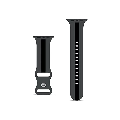 Image of GRIPP Tutone Soft Silicone Watch Strap for 44mm /45mm /46mm /49mm, Watch Series 11 /10 /9 /8 /7 /6 /5 /4, SE 3 /2 /1, Ultra 3 /2 /1, Durable, Flexible, Lightweight, Adjustable (Watch Not Included)