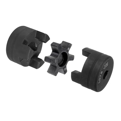 Acoplador flexible L075 uxcell evita roturas de ejes en divisor de troncos con goma Buna-N