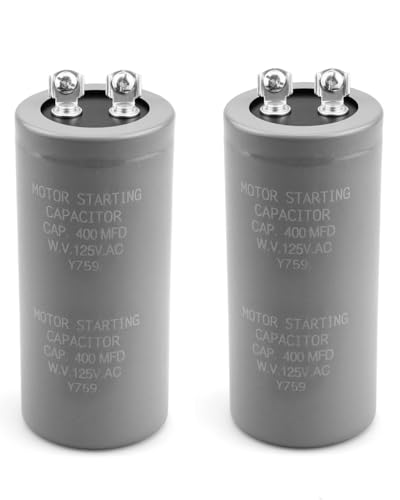 Condensateur CD60 400 uF 125VAC pour démarrage moteur et climatisation lot de 2