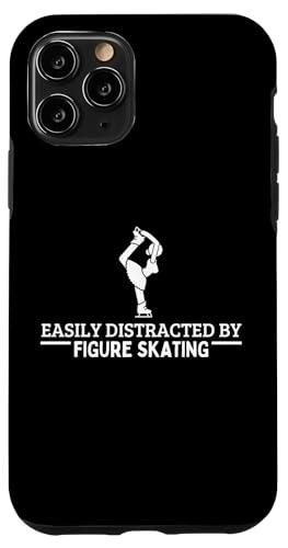 Easy Distracted By Figure Skating ���f�B�[�X �ʔ����A�C�X�X�P�[�^�[ �X�}�z�P�[�X iPhone 11 Pro �p