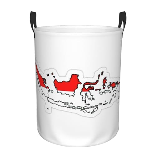 Bolsa de lavandería portátil con asa, cesta plegable circular para almacenamiento de juguetes, cesta de organización