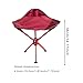 predolo Folding Camping Stool Foldable Small Chair Aluminum Alloy Tripod Chair Portable Folding Stool for Picnic BBQ Adults Beach, red