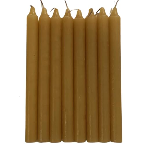 8 Velas Com Cera De Abelha De 20 Cm, Maciça, Artesanal, Aromática, Palito, Aroma natural de mel. Rel
