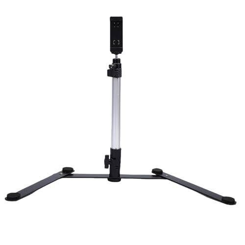 Tripode de techo con rotación de 360 grados, soporte para proyector con clip para teléfono y control remoto, montura de escritorio para cámara web para enseñanza en línea y transmisión en vivo miniatura 4