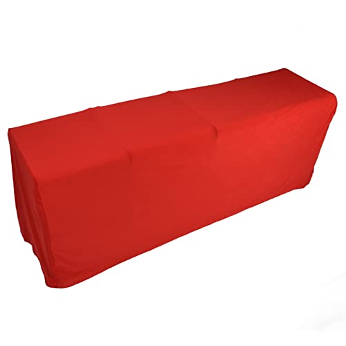Nappe extensible rouge Aramox rectangulaire en polyester lavable