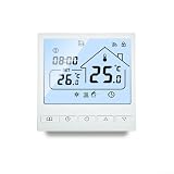 Besshepplo WiFi Programmierbares Bodenthermostat für Tuya Fernthermostat mit mobiler App und Sprachsteuerung für Smart Home Bodenthermostat 86 x 86 x 37 mm (WiFi 16A)