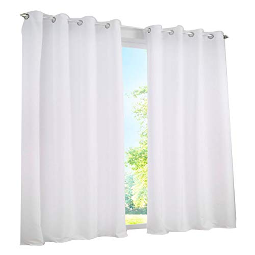 Confezione da 2 tende semioscuranti, occhielli