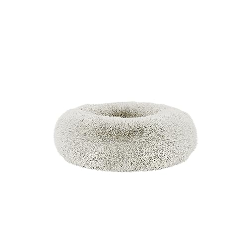 Panier pour chiens et chats petit couchage lit confortable polyester crème 50cm - 3