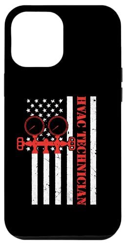 iPhone 15 American Flag Hvac Technician AC Repairman Tech Art Designer Case