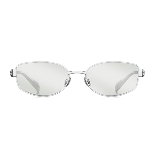 Image of BOLON Unisex Full Titanium Narrow Retro UV400 Sunglasses BX7001 VaCay 57mm | Exclusive Eyewear Brand of EssilorLuxottica