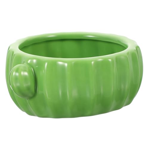 Abaodam Cactus Shaped Ceramic Hamster Bowl Durable Pet Food and Water Dish for Animals for Rats Chinchillas and Guinea Pigs Feeding for Daily Needs