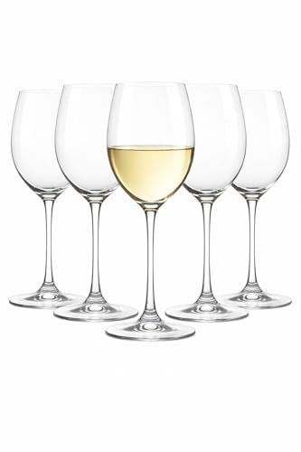 Taças De Vinho Branco Cristal Transparente Conjunto Com 6 peças 350ml Design Elegante, Acabamento Sofisticado Leves e Resistentes Brilho Intenso Qualidade Premium.