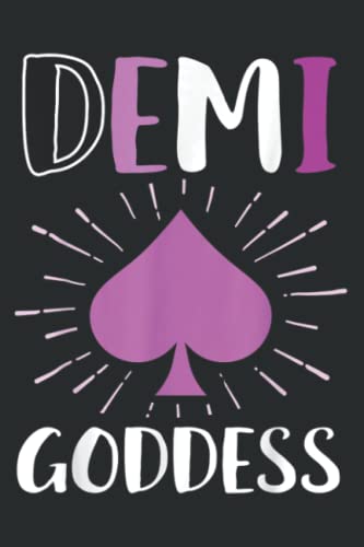 Demi Godess Asexual Demisexual LGBTq+ Funny Ace Funny.pdf: Lined Journal Notebook with Memo Diary Subject Planner, 6x9 inches, 120 Pages