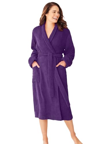 Dreams & Co. Plus Size Short Terry Robe
