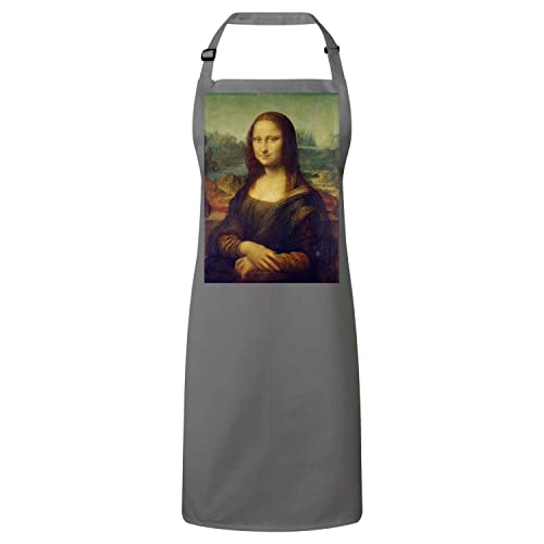 Tablier de cuisine premium Joconde motif peinture historique