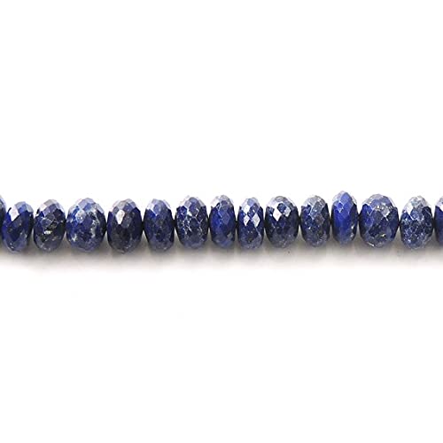 Lapis-lazuli perles rondelles facettées 9-10mm en fil de pierre naturelle de qualité gemme
