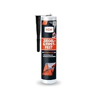 MEM Ziegel- und Firstfest, Lösemittelfreier Bitumenkaltklebestoff, Besonders hohe Klebkraft, Für Schindeln und Bitumen-Dachbahnen, Dunkelbraun, 445 g
