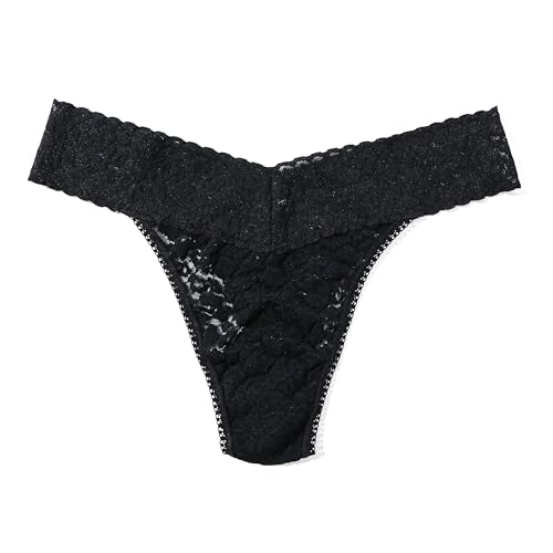 Image of hanky panky - Daily Lace Original Rise Thongs for Women 3 Pack | One Size (4-14) | Lacy thong underwear, lingerie panties