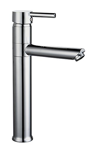 Edouard Rousseau - Mitigeur Lavabo Dover - Aérateur Réducteur de Débit, Butée Éco-Stop, Bec Mobile, Vidage Clic-Clac - 310 (Hauteur) x 165 (Saillie) mm - Chromé