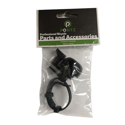 Timbre para bicicleta manillar 31.8 mm Easy Fit negro con correa elástica 2