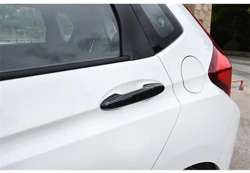 Protectores de manija de puerta para Jazz y Fit 2014-2020, adhesivos antiarañazos Carbon A 2