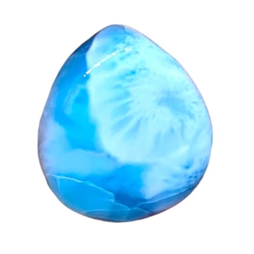 Larimar naturel en cabochon poire pour créer votre bague d'été