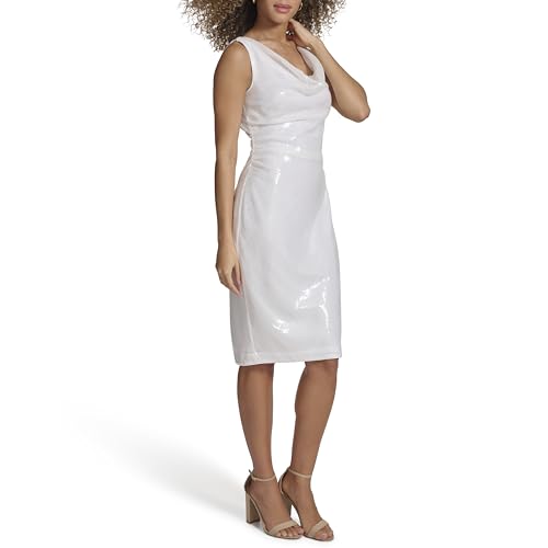 Image of Kensie Women's Sleeveless Cowl Neck Midi Dress