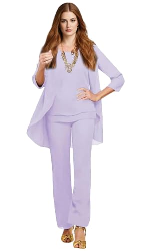 Mi Bo Tong Mother of The Bride Pant Suits 3 Pieces Chiffon Outfit Sets for Wedding - Green Plus Size2