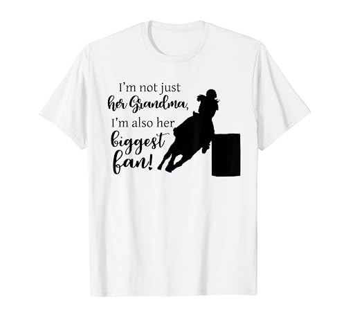 Barrel Racing Grandma T Shirt Cowgirl Horse Riding Racer