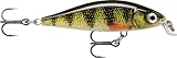 Rapala X-Light Minnow Angelköder, Größe: 5 cm/4 g, sinkender Süßwasserköder, Schwimmtiefe: 0,6–0,9 m, Angelgerät aus Kunststoff, lebender Barsch PEL