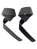 BEAR GRIP Leather Lifting Straps – Weight Lifting Straps for Body Building, Deadlifts & Powerlifting – Wrist Wraps and Gym Accessories for Strength Training & CrossFit