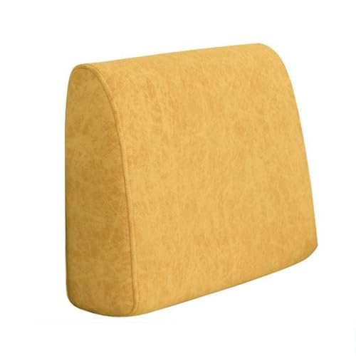 ZZYK Amarillo,50x50x8cm,Almohada De Cama De Cojín De Sofá Esteras De Cuña De Almohada De Lectura Engrosada Almohadilla De Espuma De Alta Densidad con Cubierta Extraíble