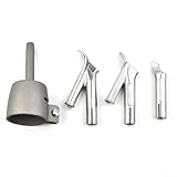 Lot de 4 buses de soudage à vitesse de 5 mm, embouts résistants à la chaleur pour chalumeau à air chaud en vinyle, PVC, plastique, buse de soudage rapide