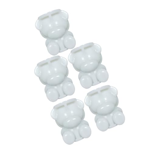 Molde de silicona con diseño de oso para hielos 5 piezas miniatura 1