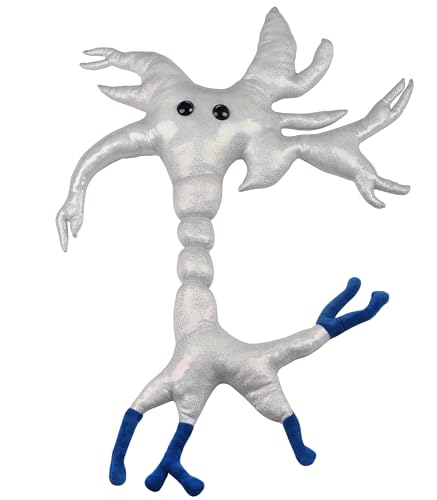 GIANT MICROBES Brain Cell Plush, Neuron Plush, Neuroscience Gift, Neurology, Science Plushies, Neuron Model Anatomy, Psychology Gifts, Psychology Graduation Gifts, Brain, TBI, Mental Health Awareness