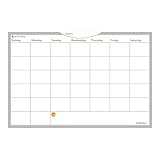 AT-A-GLANCE AW402028 WallMates Self-Adhesive Dry Erase Monthly Planning Surface, 18 x 12
