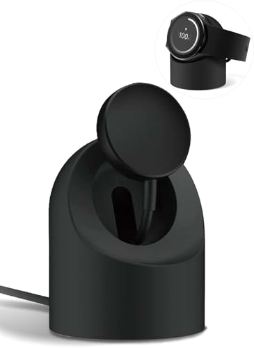 Samsung スマートウォッチ 対応 充電スタンド 充電ドック 充電スタンド シリコン製 デスク ドック コンパクトスタンド 【YAJOJO】 軽量 収納 ナイトスタンド ナイトスタンドモード対応 一体型ケーブル管理スロット Samsung Galaxy