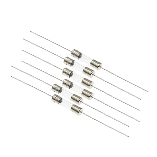Kit de fusibles de vidrio surtidos 5 x 20 mm 250V con múltiples amperajes y tubo de vidrio (5 piezas, acción retardada, 0.5A) miniatura 1