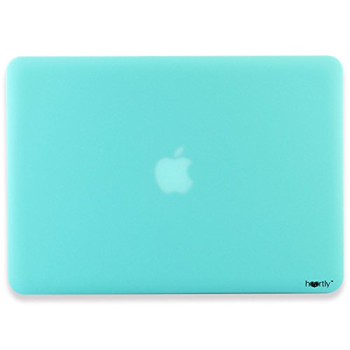 Image of Heartly Premium MacBook Flip Thin Hard Shell Rugged Armor Hybrid Bumper Back Case Cover for MacBook Pro 15 inch inch - Light Blue