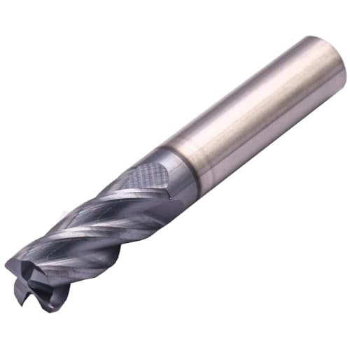 Image of 3 /8 inch 4 Flute Solid Carbide End Mill, 0.03 inch Corner Radius, AlTiN Coated | 30 Degree Helix, 3 /8 inch Cutting Diameter, 3 /8 inch Shank Diameter, 1 inch Length of Cut, 2-1 /2 inch Overall Length
