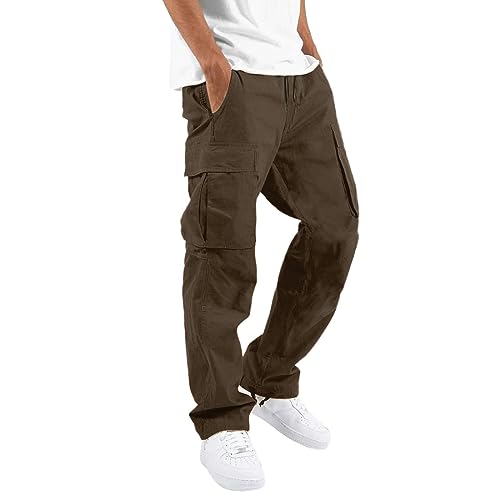 Pantalones cargo para hombre, tiempo libre, pantalones cargo informales, pantalones cargo para hombre, pantalones chinos holgados, pantalones cargo para hombre, cintura elástica, pantalones de ocio,