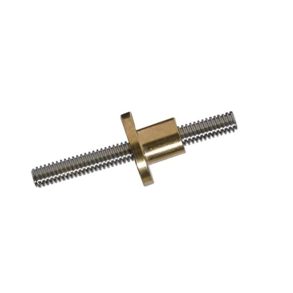 T10-Schraube, 304 SUS, Steigung 2, 20 mm, trapezförmige Spindelmutter for Drucker(400mm with Nut)