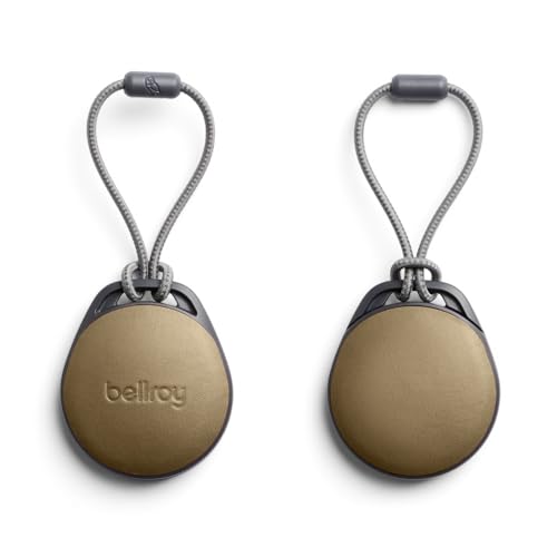 Bellroy Tag Case Khaki, funda protectora compatible con AirTag de cuero 2